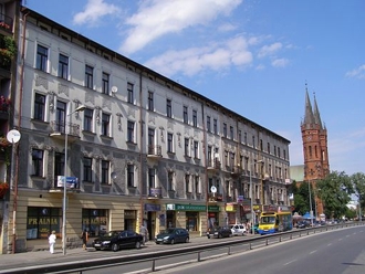 Tarnów - Krakowska street near the Planty Tarnów - Krakowska street near the Planty